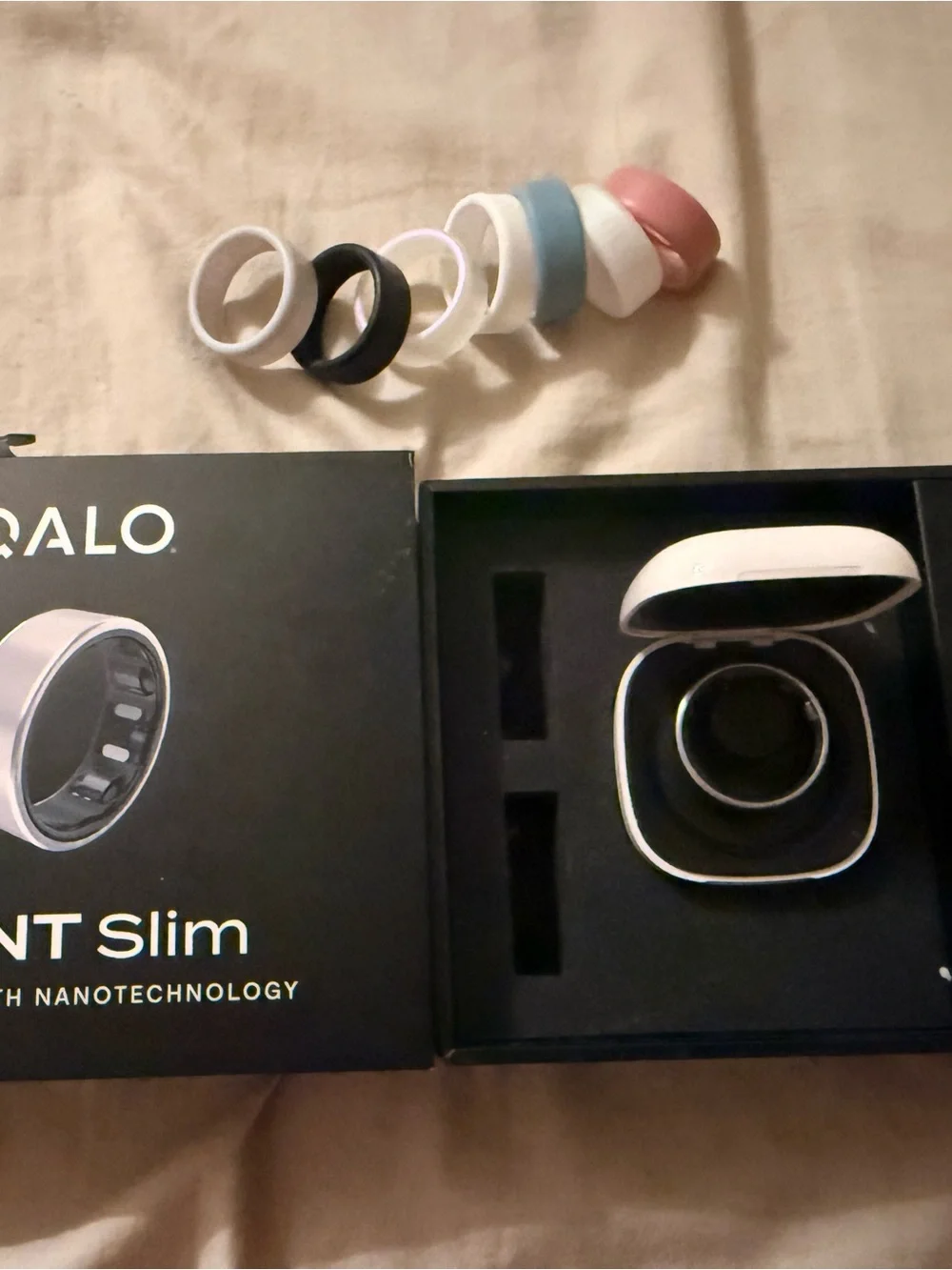 QALO QRNT Slim Smart Ring - Silver size 10